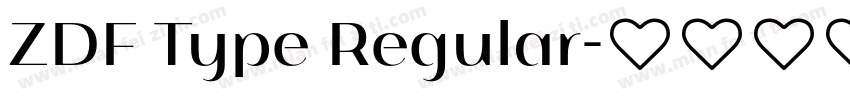ZDF Type Regular字体转换